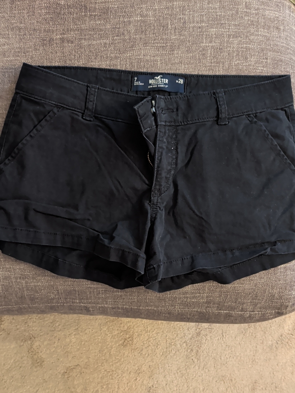 Hollister Black Women's Denim-Style Jean Shorts